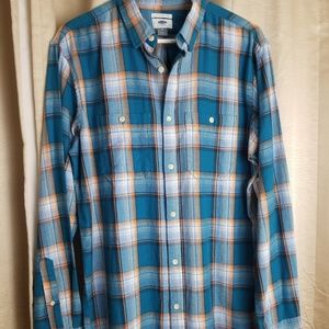 Old Navy NWT Slim Fit Long Sleeve Plaid Shirt